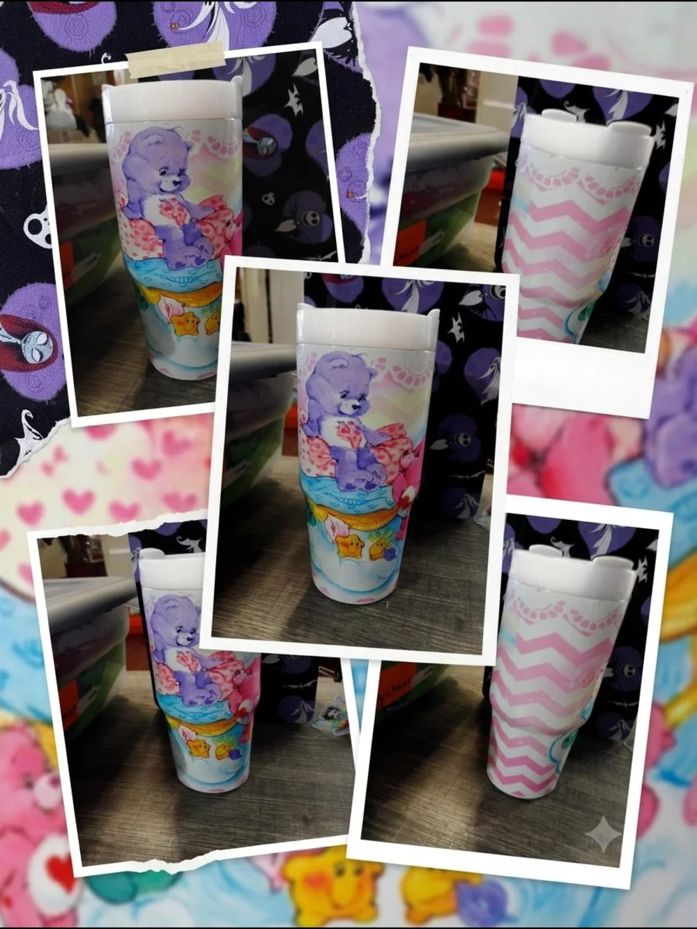 Care Bears  Kids Tumbler with Cute Character Art